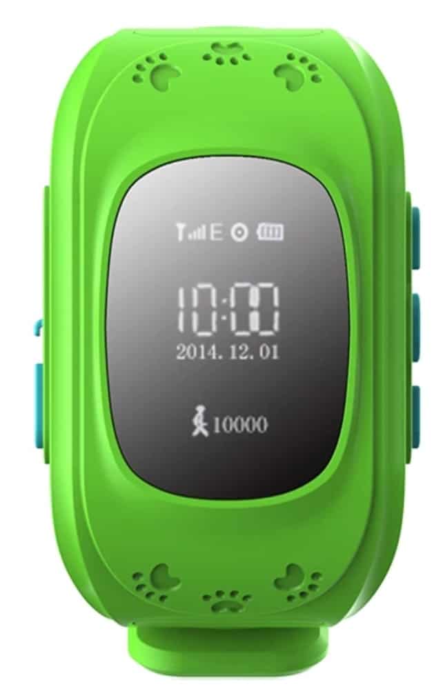 Herzberg HG5050 GPS-klokke for barn lysegrønn