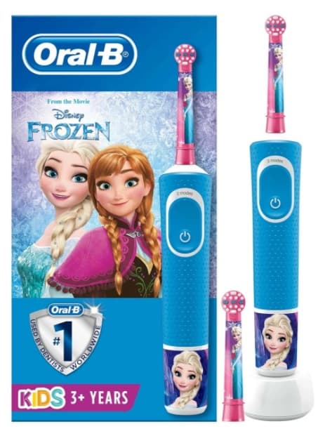Oral-B Vitality Kids elektrisk tannbørste for barn Frost Frozen