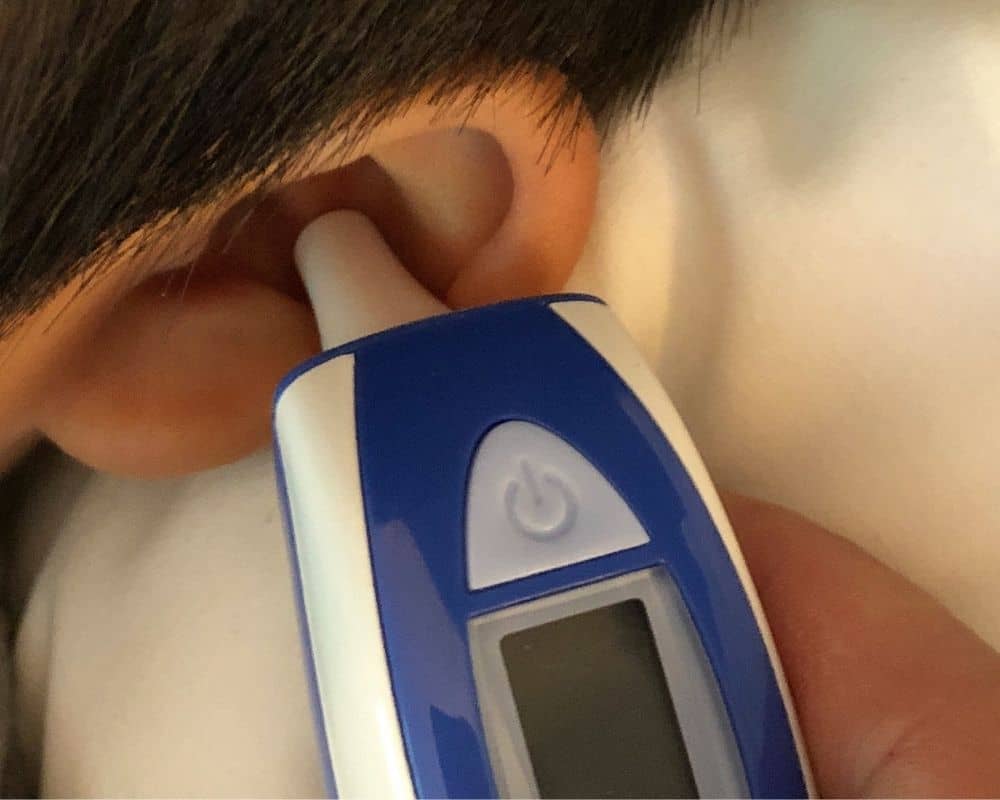 Termometer i barnets øre