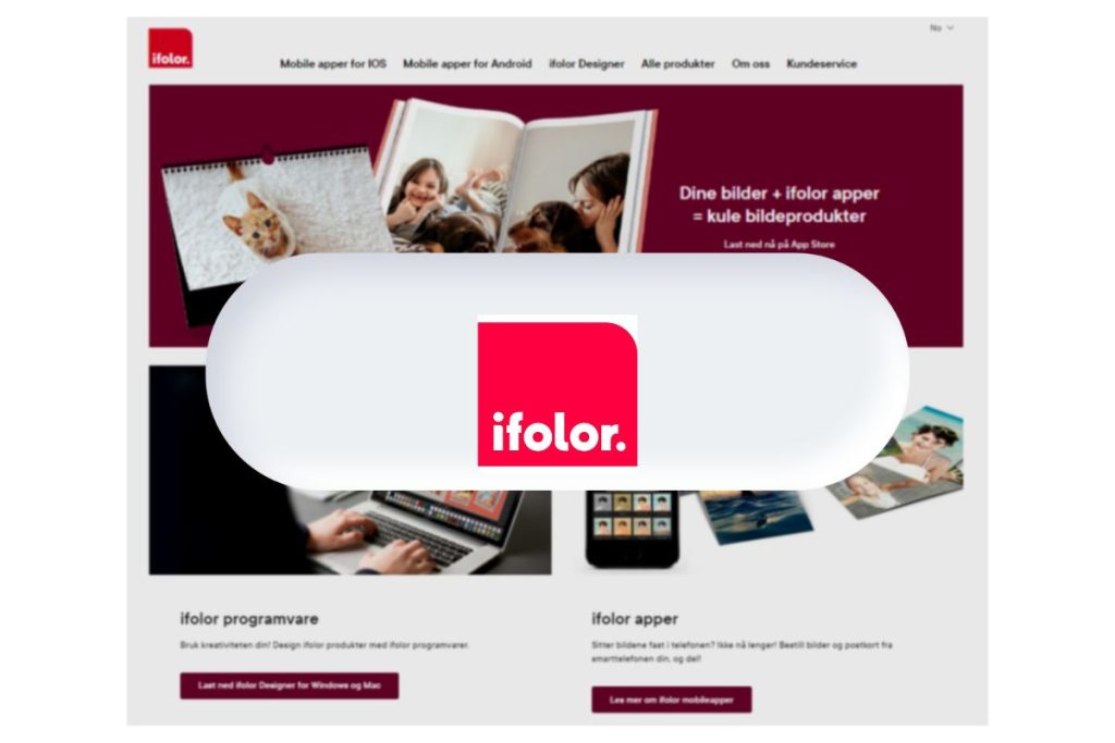 iFolor skjermbilde med butikkknapp